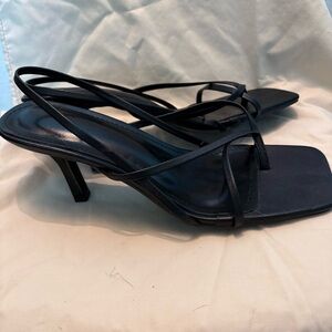 SHEIN Black Strappy Heels